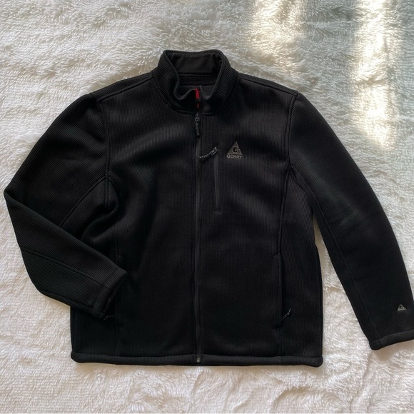 Other - GERRY waffle knit fleece lined jacket - black